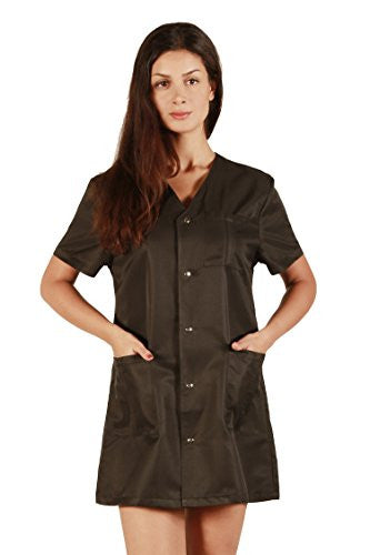 Ladybird Line Veste de salon professionnelle pour femme - Manteau élégant résistant à l'eau de Javel et hydrofuge - Noir - Taille L