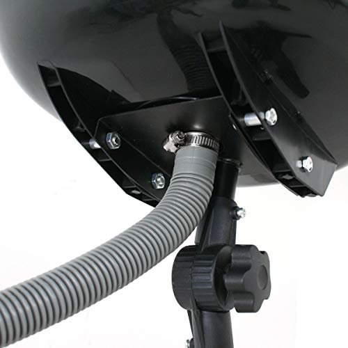 HomGarden Évier de shampoing profond portatif à hauteur réglable avec drain, outil de bol de barbier pour traitement des cheveux, équipement de salon de beauté