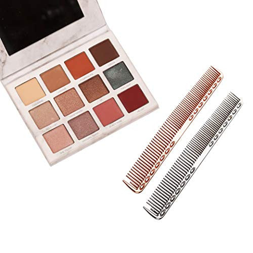 Coobbar 1pcs Anti-static Stainless Steel Hair Combs Hair Styling Hairdressing Barbers Combs (Black)