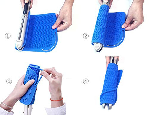Silicone Heat Resistant Mat Pouch For Curling Iron Hair Professional  Styling Tool Anti-heat Mats For Hair Straightener Curling - AliExpress