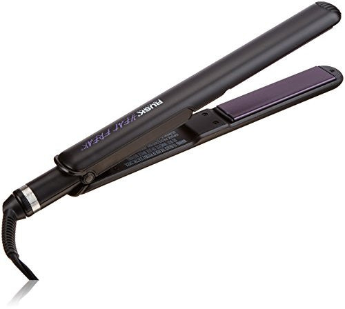 RUSK Engineering Heat Freak Professional Ceramic and Tourmaline Str8 Iron, 1 Inch, Instant and Precise Heat up to 450 Degrees, Eliminates Static and Frizz, Plates Infused with Ceramic and Tourmaline