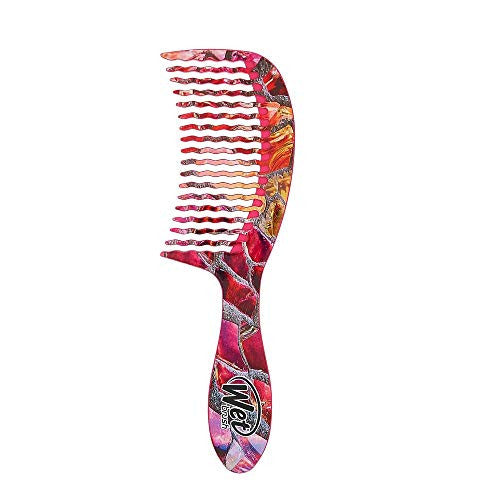 Wet Brush Hair Comb Detangler Wide Tooth Comb for All Hair Types (Pink Slate) (0620WMAGICP)
