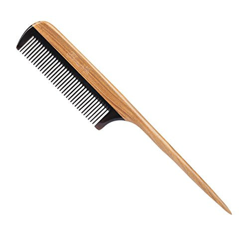 Breezelike Hair Combs - Fine Tooth Sandalwood Horn Comb - No Static Wooden Tail Comb for Women