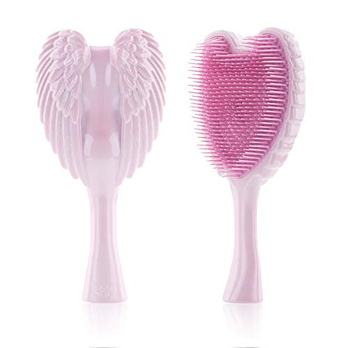 Tangle Angel Cute Hair Brush for Thick Curly Thin Long Short Wet or Dry Hair,Detangler Brush, Detangling Massage Brush for Adults & Kids Hair(187mm, Gloss pink)