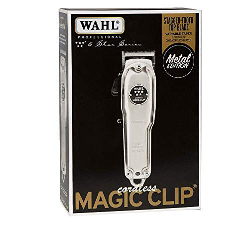 Wahl Professional 5-Star Cordless Magic Clip Metal Edition #8509 - Great  for Barbers & Stylists
