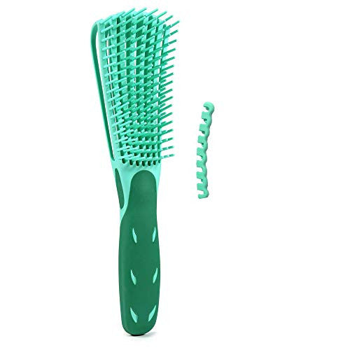 Detangling Brush for Natural Black Hair,Detangler Hair Brush for Afro America 3a to 4c Kinky Wavy, Curly, Coily, Thick Long Hair, Wet n Dry, Apply Conditioner,Easy to Clean