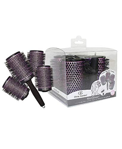 Olivia Garden Multibrush Detachable Thermal Styling Hair Brush Set, XXL, 5 Count-1601027057