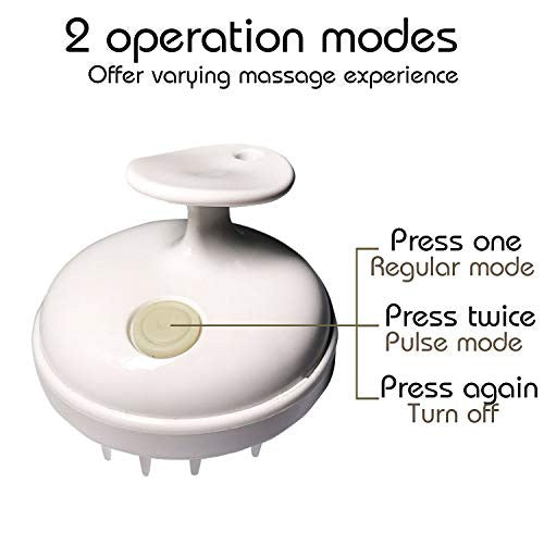 Brosse à shampoing, masseur vibrant pour cuir chevelu, épurateur électrique portatif pour cheveux doux