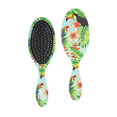 Wet Brush Original Detangler Tropics Print Hair Brush with Soft IntelliFlex Bristles, (Birds of Paradise Print)