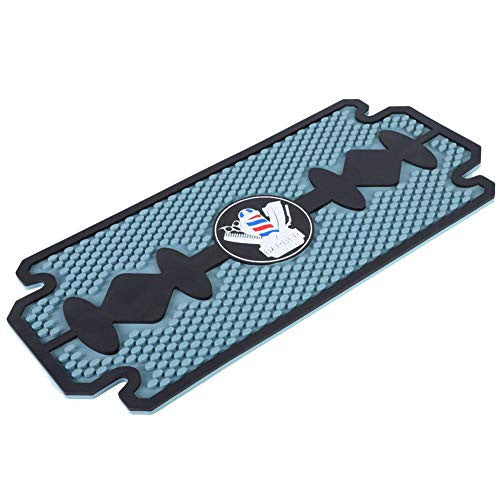 Heat-Resistant Styling Station Mat, PU Non-Slip Hairdressing Tools Pad Cushion Barber Shop Hair Salon Accessory(1#)