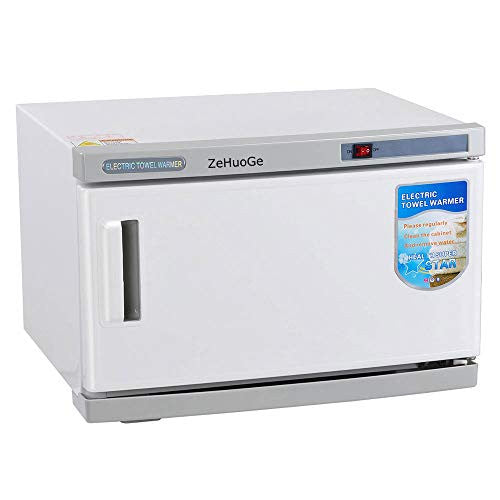 Hot Towel Warmer 2 in 1 Cabinet Short Wave C High Frequency Tool Sterilizer Micro Computer Control Temperature 16L Capacity Removable Tray Stainless Steel Inner For Salon Spa Massage Hair Beauty