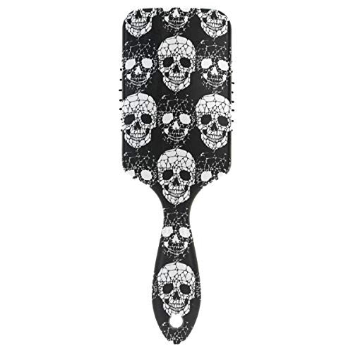 Brosse à cheveux gothique en forme de tête de mort, brosses démêlantes en plastique, brosse à cheveux naturelle pour femmes, hommes et enfants, stimule le cuir chevelu, aide à la croissance et ajoute de la brillance aux cheveux