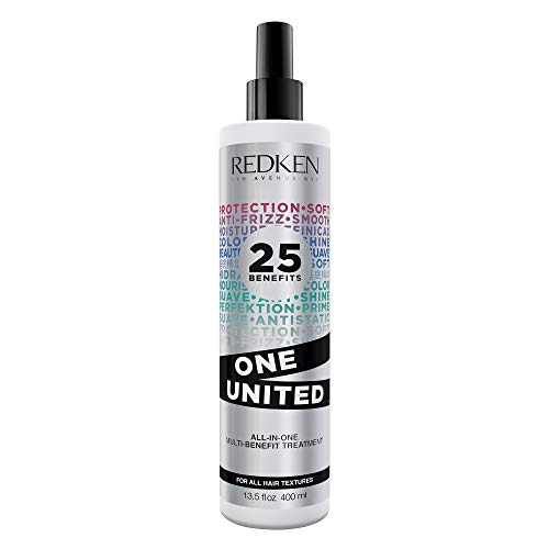 Redken One United All-In-One Leave In Conditioner | Multi-Benefit Treatment | Heat Protectant Spray for Hair | All Hair Types | Paraben Free