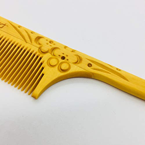 Bamboo Park Japan Japanese Hair Comb Tsuge Wood Comb (3 Size) (6.7 inch)