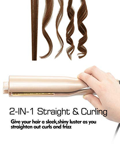 How to straighten hair outlet with a curling wand