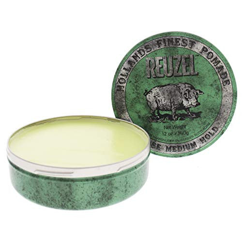 REUZEL INC Green Pomade Grease, Medium Hold, 12 oz