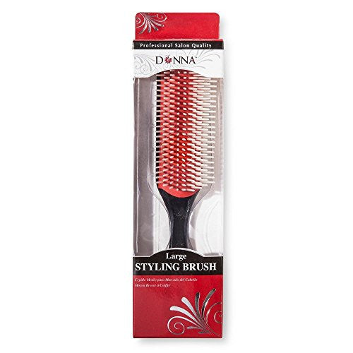 Donna Collection Large Styling Hair Brush, Black