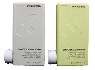 Kevin Murphy Smooth Again Wash and Rinse combo set 250 ml/8.45 Fl Oz Liq. each New Product!