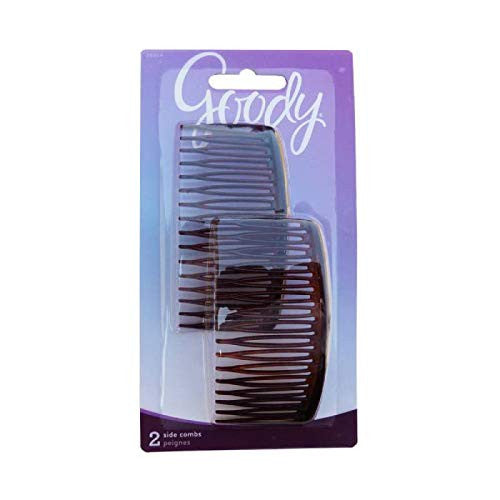 Goody WoMens Classics Mock Tort Comb, Side, 0.51 Inch, 2 Count