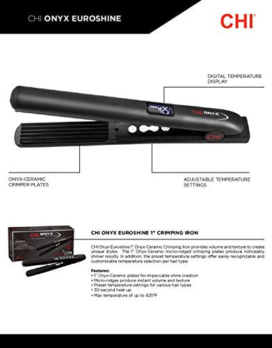 Chi onyx euroshine shop flat iron canada