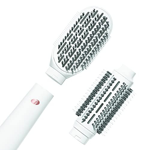 T3 AireBrush Duo Interchangeable Hot Air Blow Dry Brush with Two Attachments – Includes 15 Heat and Speed Combinations, T3 IonFlow Technology, Volume Booster Switch, Lock-in Cool Shot