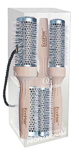 Olivia Garden EcoHair Thermal Round Bamboo Hair Brush Set