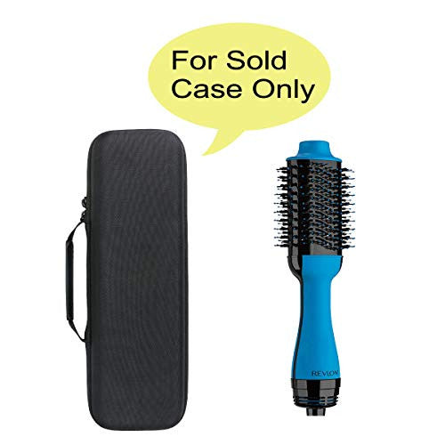 co2crea Hard Travel Case for Revlon One-Step Hair Dryer & Volumizer& Styler (Black Case + Inside Blue)