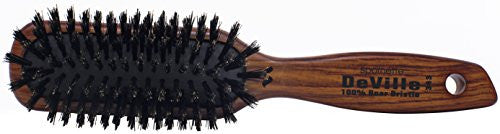 Spornette Deville Sculpting Hair Brush #343 Soft Boar Bristle, Wood Handle, Cushioned Smoothing Brush for Daily Maintenance, Finishing & Adds Shine to Brush Outs and Blow Outs