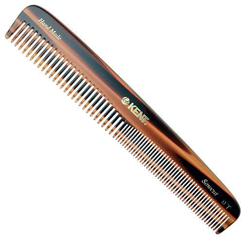 Kent 9T Pocket Comb - Hair Straightener - Wide Tooth/Fine Tooth Comb for Hair Care - Beard Straightener Comb - Detangling Comb and Straightening Comb (6 PACK) (7 1/2")