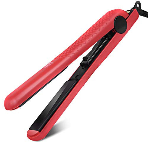 Giantex Fer à lisser en céramique tourmaline, fer plat ionique antistatique, larges plaques en céramique, chaleur thermostatique automatique, fer à lisser pour la maison et les voyages