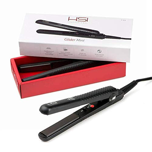 Hsi Professional Glider Mini Ceramic Flat Iron - Model # Hs029c - Black 1/2" Unisex