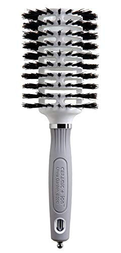 Olivia Garden Ceramic + Ion Turbo Vent Boar Round Hair Brush, 3 1/4"