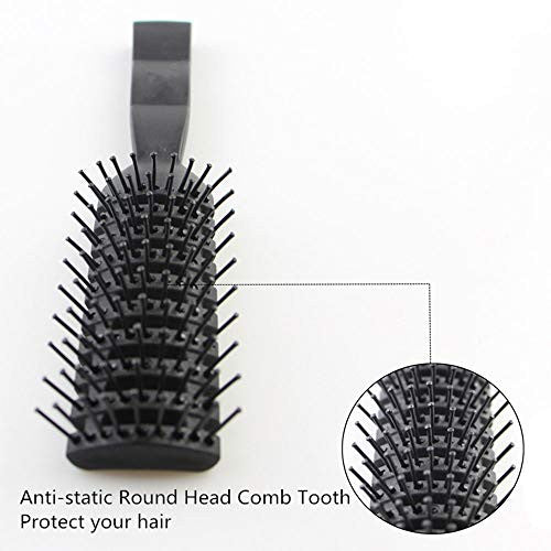 Hair Brush, Vent Brush For Women & Men, Vented Hairbrush for Blow Drying, Wet or Dry With Ball Tipped Bristles, For Short Straight Hair Perfect For Travel (Space Brush)