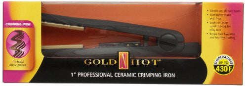 Gold N' Hot GH3010 Professional Ceramic Crimping Iron, 1 Inch
