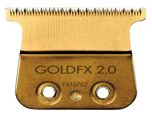 BaBylissPRO Barberology Deep Tooth Trimmer Replacement Blade for Outlining Hair Trimmers (FX707G2), Gold