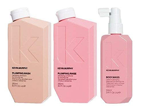 Kevin Murphy Plumping Wash 8.5oz Plumping Rinse 8.5oz & Body Mass 3.4oz Trio by Kevin Murphy