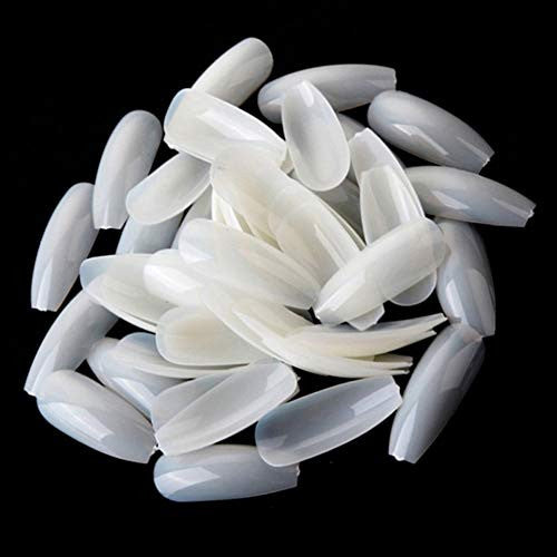 E EVEBYRA 600pcs Coffin Nails Natural Ballerina Nail Tips Long Press on Nails Full Cover False Nails Acrylic Nails 10 Sizes