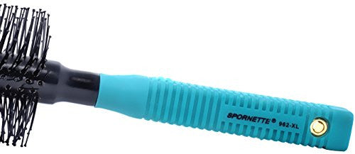 Spornette Double Stranded XL Nylon Round Brush 2 Inch (#962-XL) for Straightening, Smoothing, Relaxing, De-Frizzing, Detangling, Styling and Volumizing Smooth, Wavy, Curly, Medium and Long Hair Types