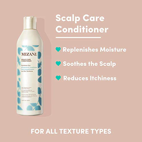 MIZANI Scalp Care Pyrithione Zinc Antidandruff Conditioner | Controls Scalp Flaking & Itching |  For Curly Hair | 16.9 Fl. Oz.