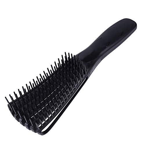 Detangler Brush for Natural Black Hair,Kids Hair brush Detangler Women Detangling Brush for African American 3a/4b/4c Hair,Fine Hair,Thick Curly Hair and Kinky Wavy Hair. (BLACK)