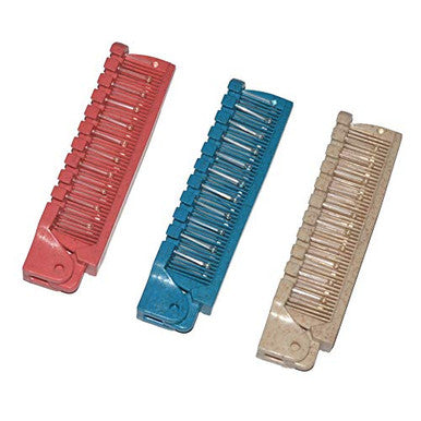 3Pcs Portable Travel Comb Pocket Folding Hair Brush Massage Detangle Hair Comb Anti-static Hairdressing Tools Set From Queenme (Mix 3pcs Wheat Color)