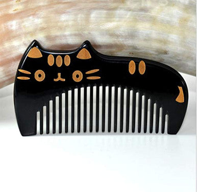 Ultra Smooth Hair Combs for Girls and Boys - Handmade 100% Natural Buffalo Horn Comb with Anti-static, Pocket Size,Fine Tooth, 4"