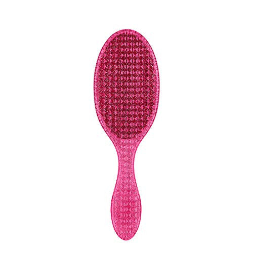 Wet Brush Hair Brush Rock N Roll Original Detangler Heat Resistant Bristles, Pink Glitter