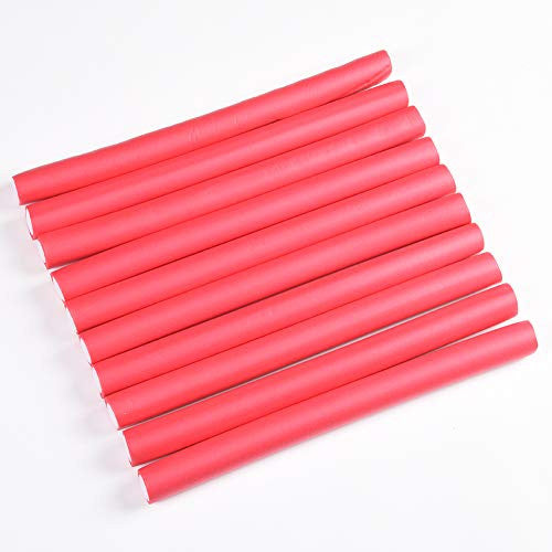 FASHION LADY 2Pack Twist Foam Hair Rollers Random Color Spiral Hair Foam Curler Roller Set No Heated Hair Flexible Foam Twist Curls 20pcs Flex Rods 9.5Inch length 2.0cm Diameter(20 Rods)