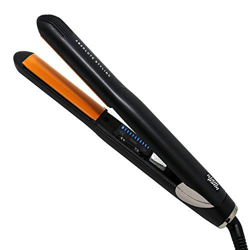 GlamPalm Volumizing Iron, 1" Hair Volumizer with Digital LCD. Classic Ceramic Coated Plates with Adjustable Temperature Straightens & Curls for Smooth and Silky Hairstyle. Heats Up Instantly.