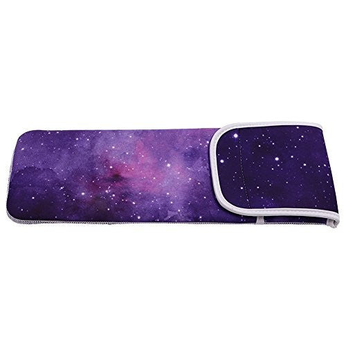 Auony Heat-resistant Travel Neoprene Storage Pouch Case Bag with Two Pocket for Flat Iron, Straightener, Curling Wand/Curling Iron