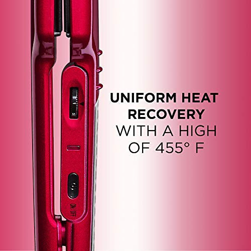 INFINITIPRO BY CONAIR Fer plat en céramique tourmaline, 1 3/4 po, rouge