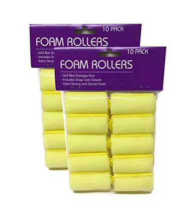 Foam Sponge Hair Rollers (YELLOW)