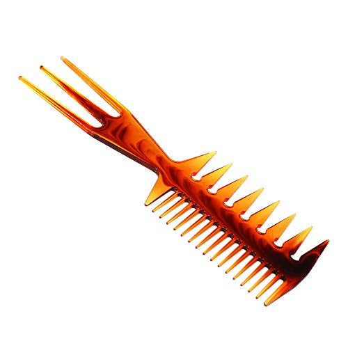 Afro Combs, Anself 3Pcs Metal African American Pick Comb Hair Brush Hairdressing Styling Tool (Type 2)