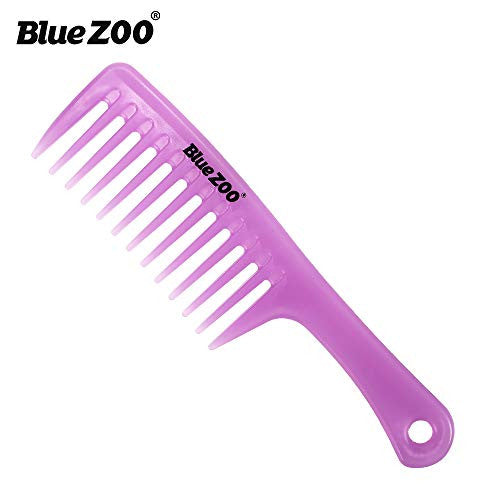 BlueZOO 4 Pieces 9.5 Inches Anti-static Large Tooth Detangle Comb Wide Tooth Hair Comb Salon Shampoo Comb for Thick Hair Long Hair and Curly Hair